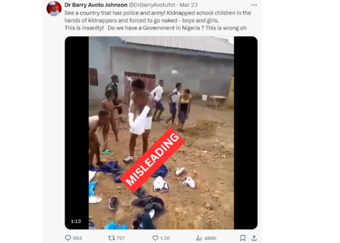 Cameroon students stripped naked
