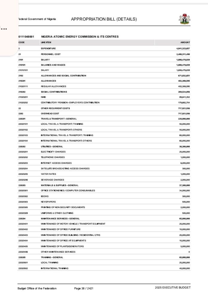 2025 budget